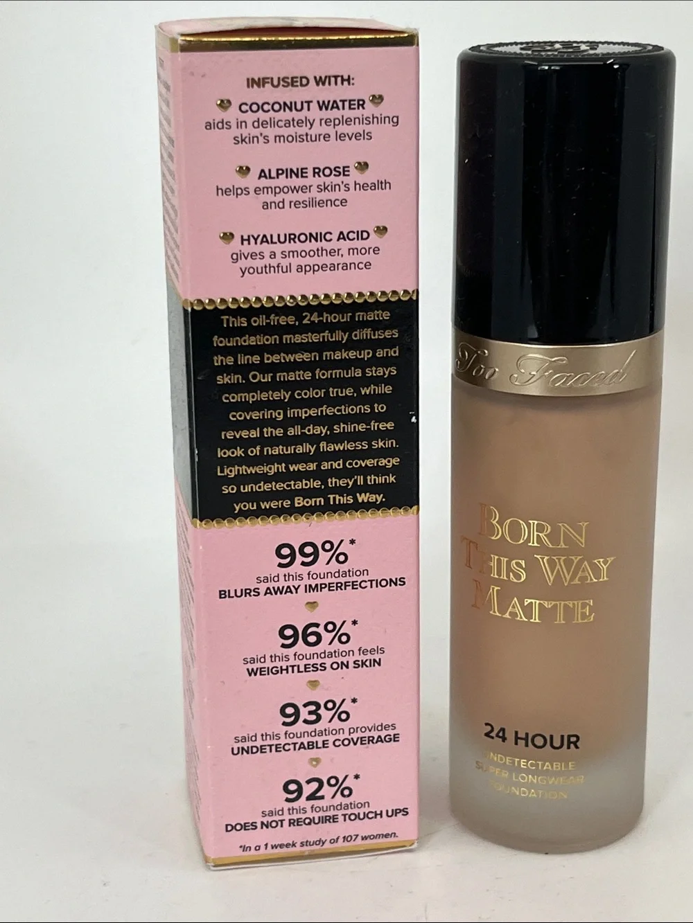 Too Faced Born This Way Matte 24 Hour Foundation — Seashell — 1 Oz.